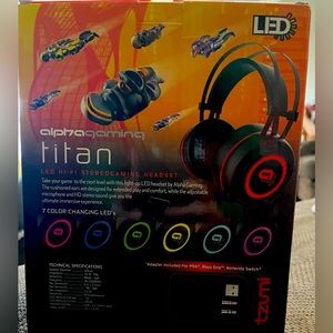LED Titan Gaming Headseat NEW